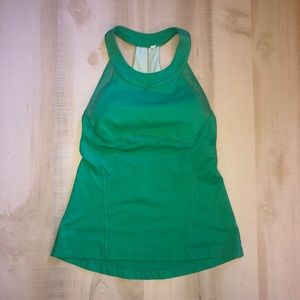 Lululemon Racer back Tank Top Green Sz 6